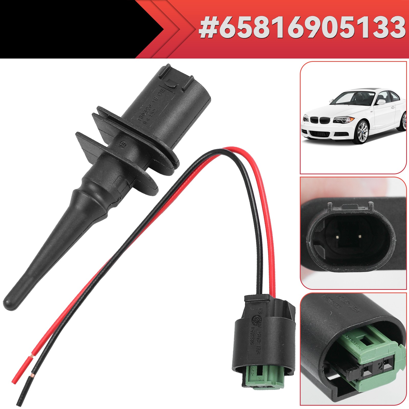 Outside Air Ambient Temperature Temp Sensor_For BMW E46 E39 E38 E90 X3 X5 X6 Z4