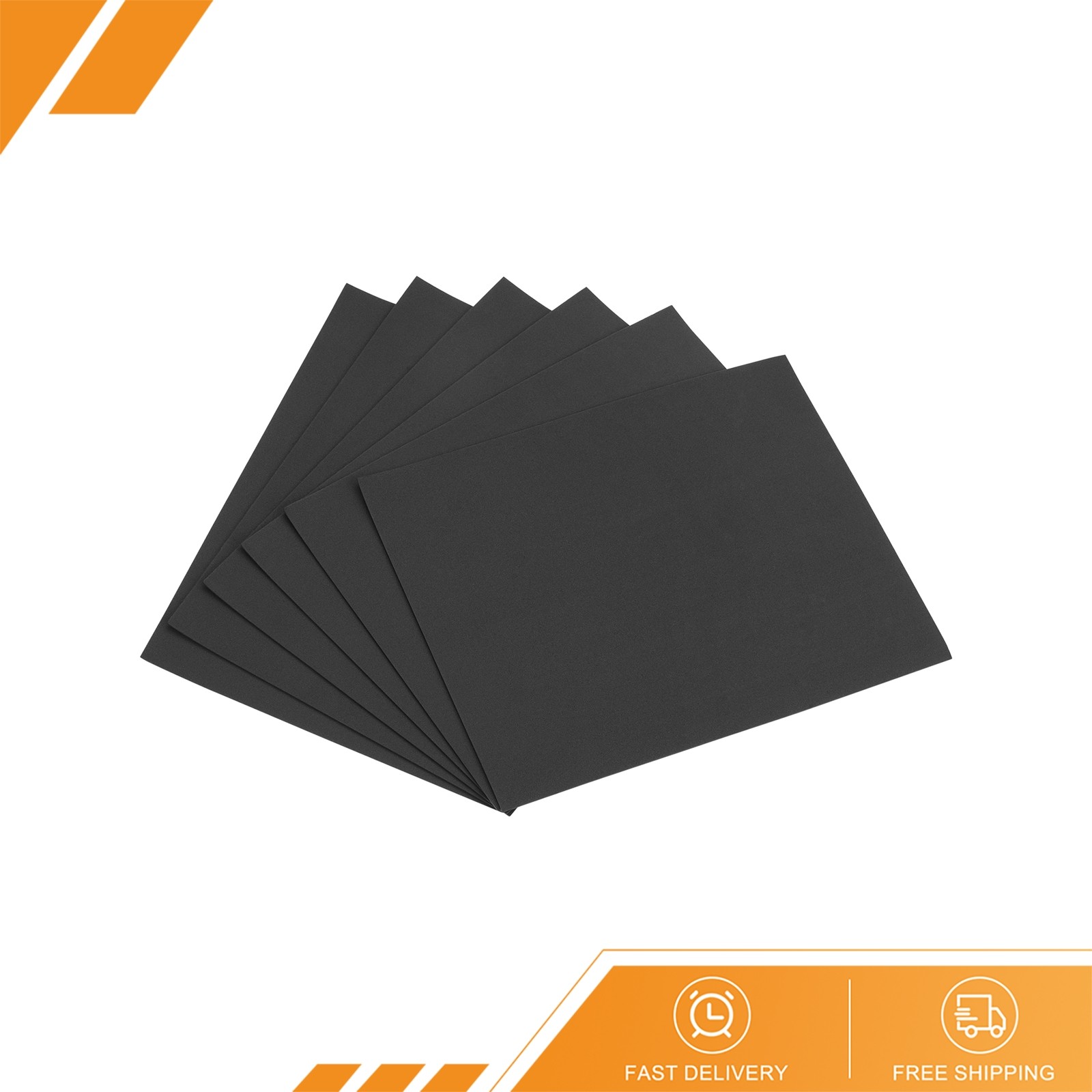 6 x Black EVA Foam Sheets 11" x 8" 1.7mm Thickness for Crafts DIY Projects