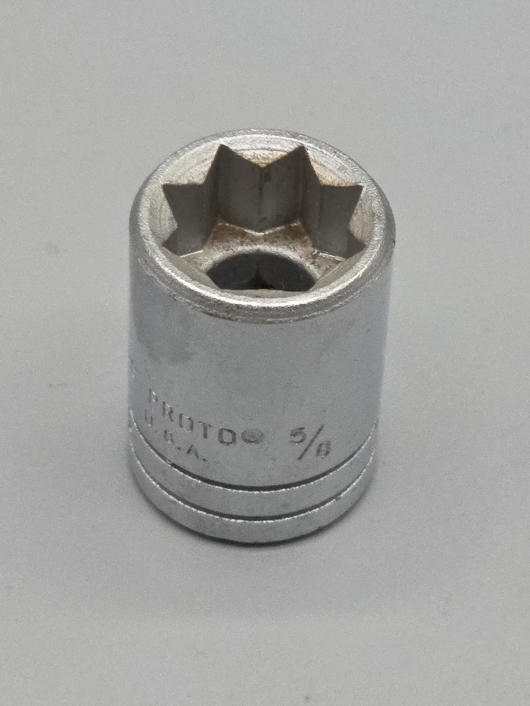 PROTO Tools 5420-S - 5/8" Chrome Socket 1/2" Drive 8 Point USA