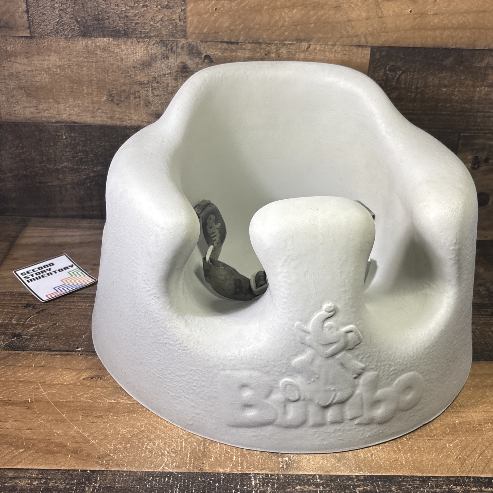 Bumbo Floor Seat Cool Grey Baby Infant Toddler Support Chair Cushion With Straps