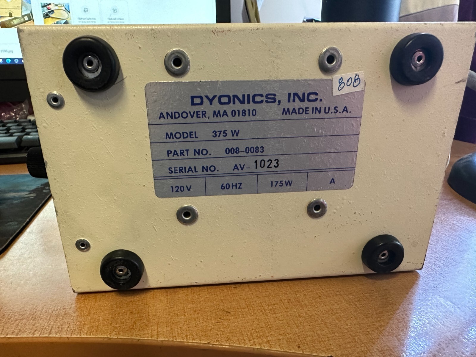 Dyonics Inc Model 375 Illuminator with Fiber Optic Instrument - Tan