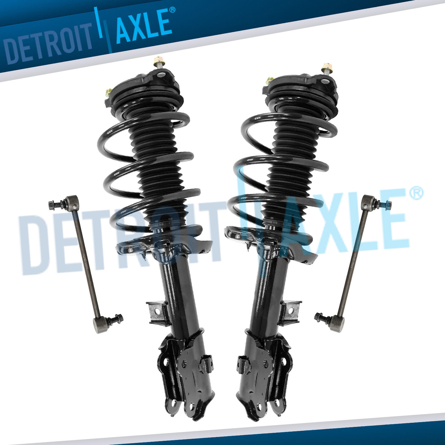 AWD Front Struts w/ Coil Spring Sway Bars Kit for Kia Sportage Hyundai Tucson