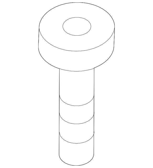 Genuine BMW Air Duct Screw 07-11-9-907-886