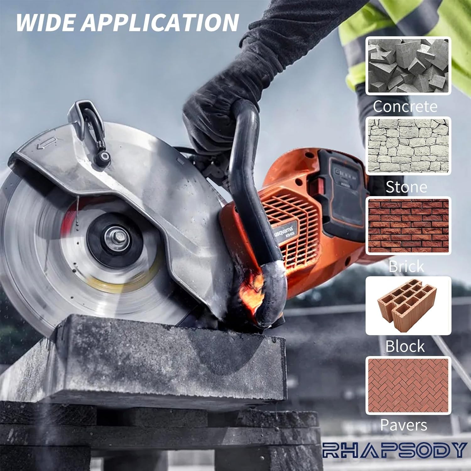 RHAPSODY 14 Inch Diamond Concrete Saw Blade