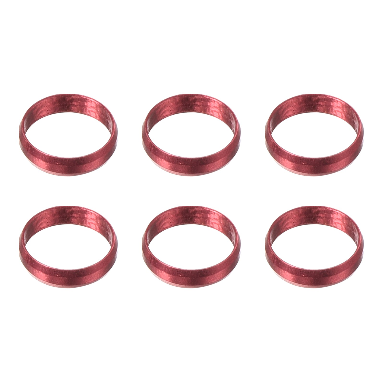 6Pcs Dart Shaft Rings,Aluminum Dart O-Ring Accessory Red
