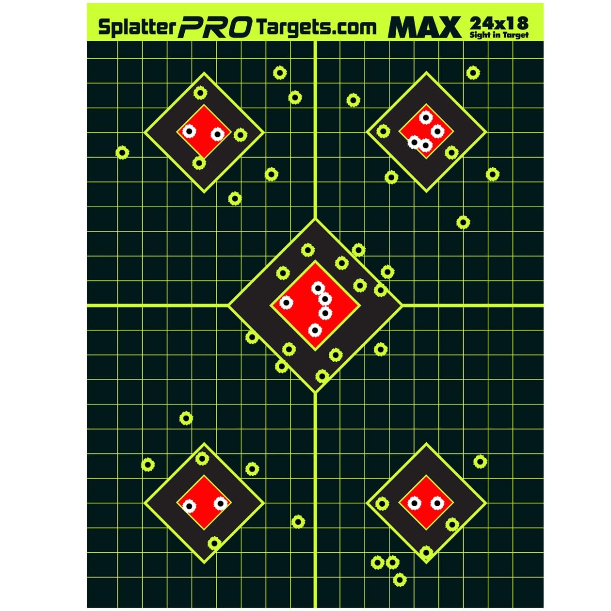 18x24 Extra Large Splatter Targets. Color Splatter to Easily See Your Shots! ...