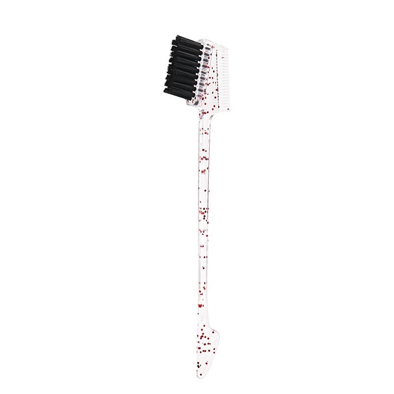 Reusable Plastic Double-Ended Eyelash Comb & Brush Tool, Multicolor