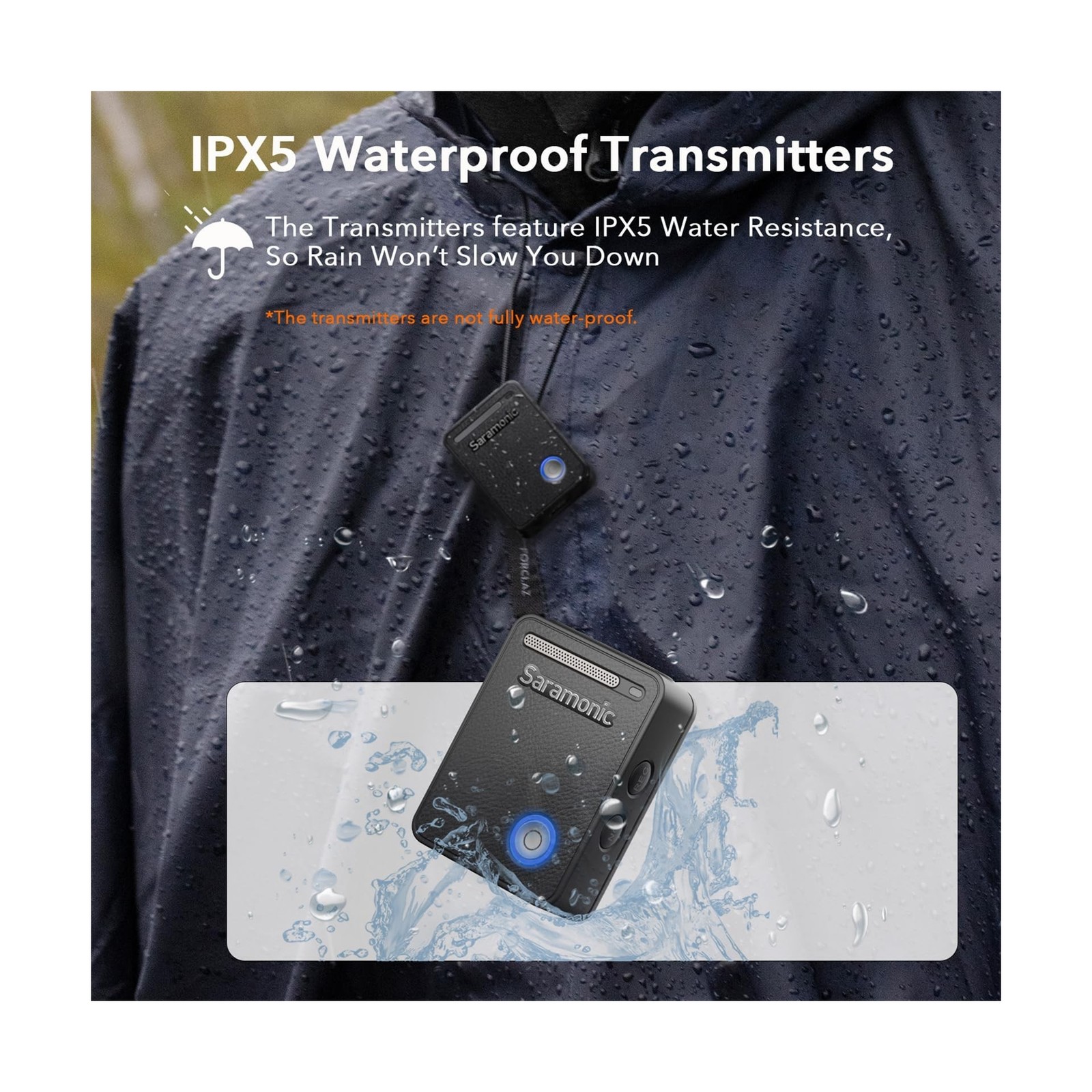 Saramonic Ultra | Wireless Lavalier Microphone, 32-Bit Float Recording, Timec...