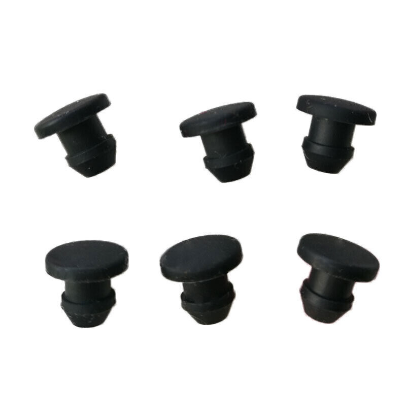 Black Snap-on Hole Plug Silicone Rubber Blanking End Caps Seal Stopper 2.5~14mm