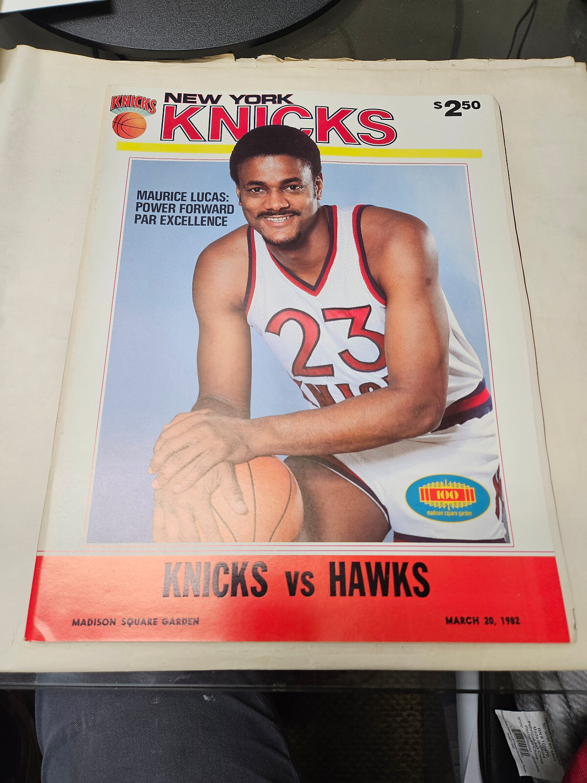 New York Knicks 1981/82 Game Program - March 20, 1982 vs. Atlanta Hawks