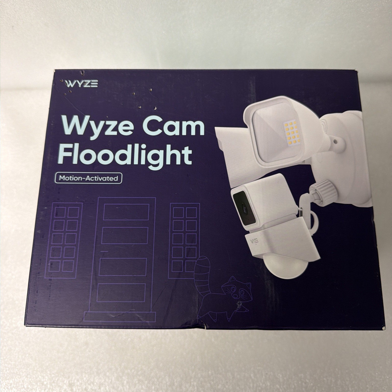 Wyze Cam Floodlight Wired 1080p HD IP65 Outdoor Camera WYZEC3FL NEW SEALED