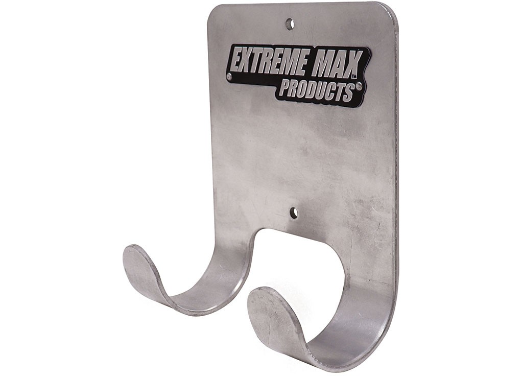 Extreme Max 5001.6074 Aluminum Whisk/Angle Broom Hanger Holder - Silver