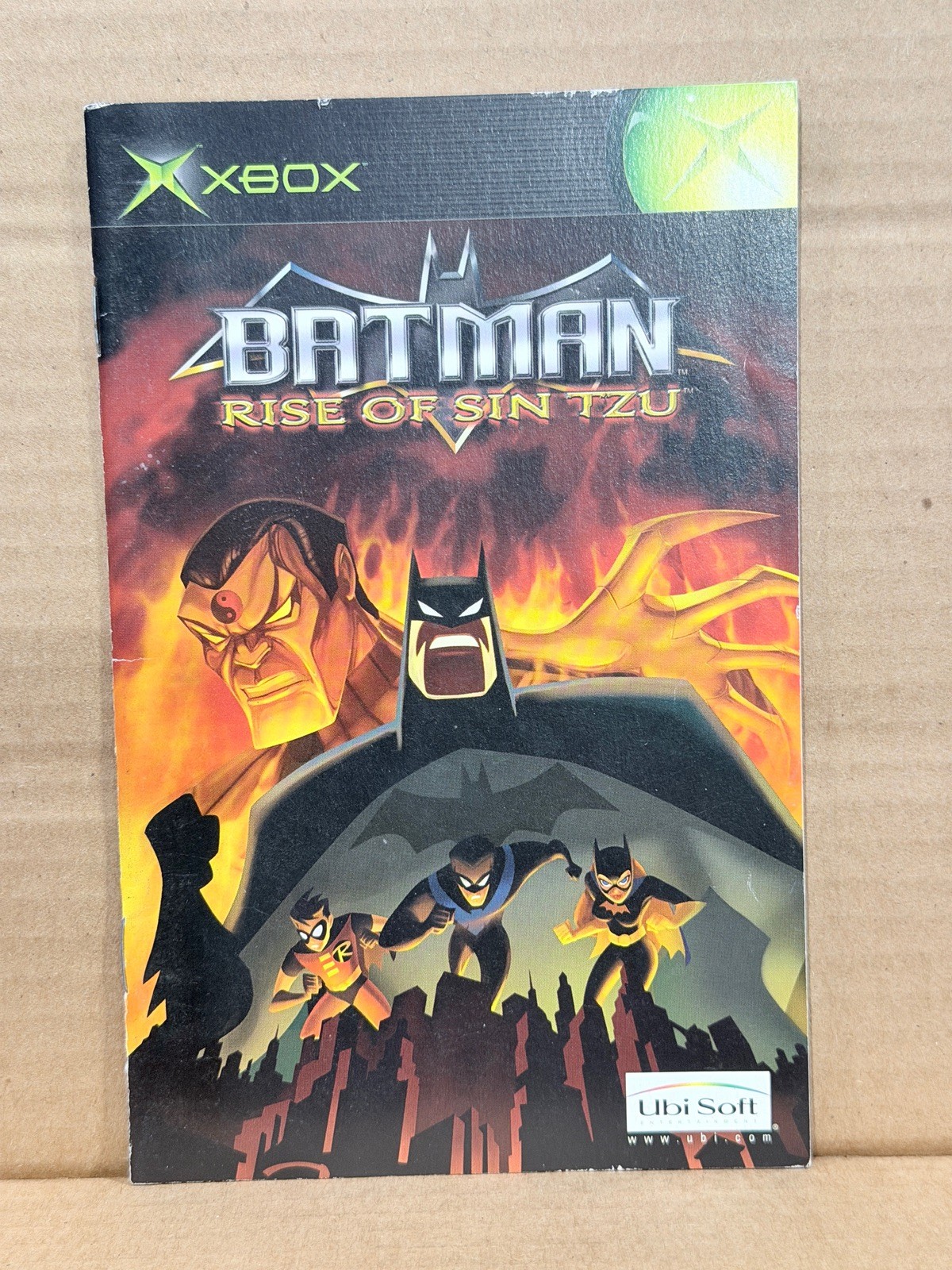 Batman Rise Of Sin Tzu Microsoft Xbox  Game Manual Booklet Only No Game