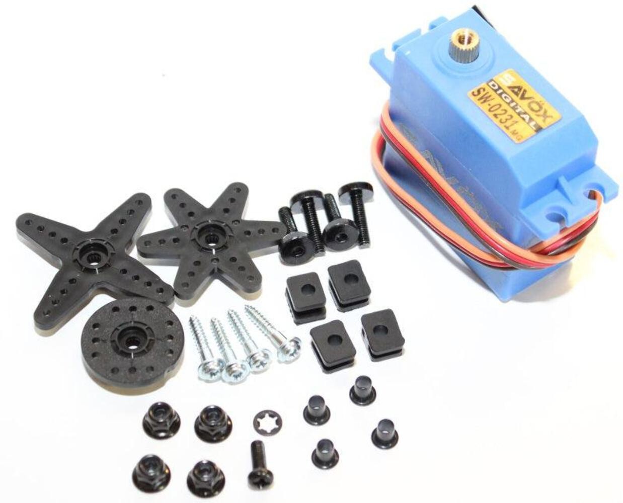 Savox SW-0231MG Waterproof High Torque Servo w Aluminum Horn : Rock Crawler