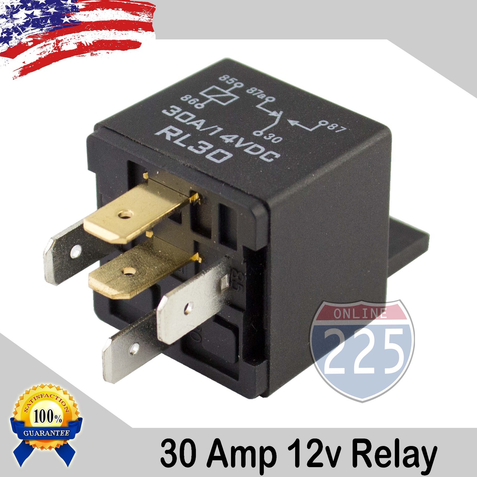 100PCS Universal 30A AMP 12V Volt Automotive 5-Pin Car Relay