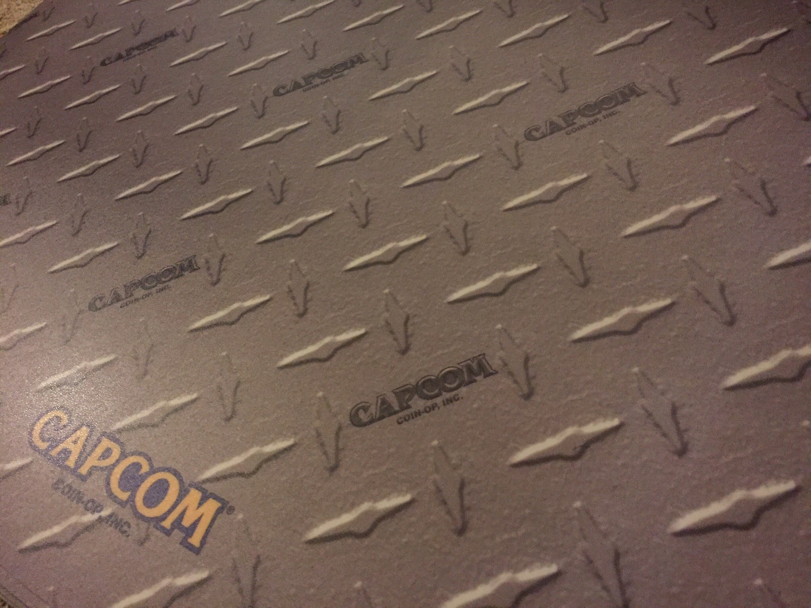 Laminated Capcom Diamond Plate Arcade Control Panel Overlay 33” X 17” (cpo)