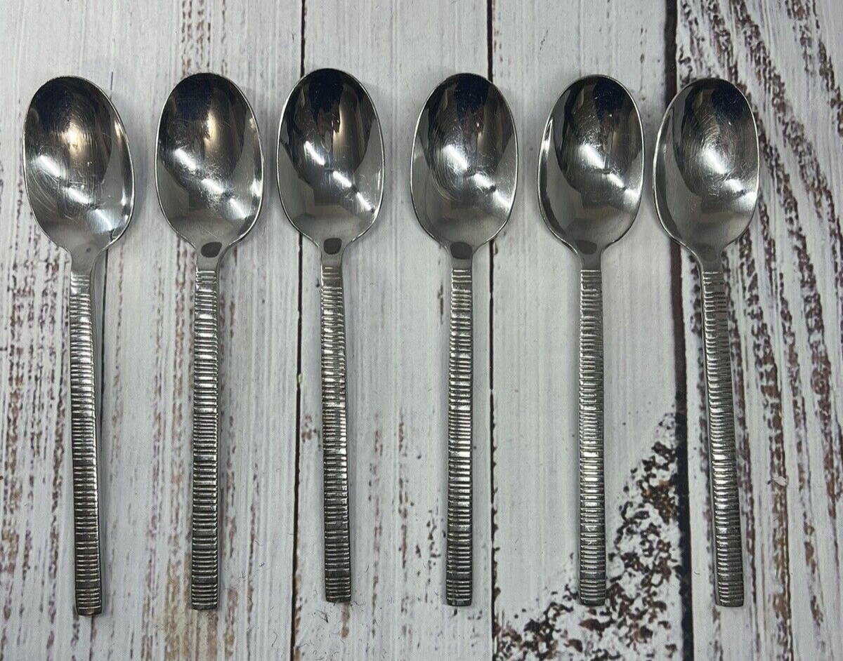 Towle Griffin Stainless Steel 18/0 Living Collection Soup Spoon Lot of 6