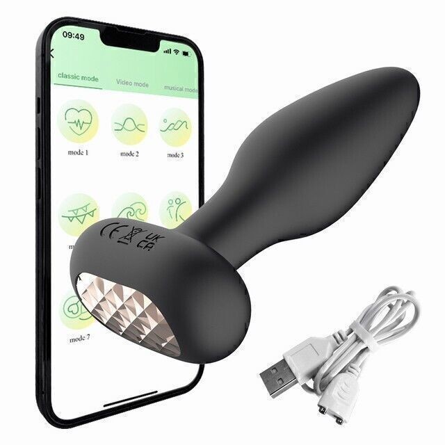 Anal-Butt-Sex-Plug-Dildo-Prostate-Rotating-Massager-Vibrator-Toys-for-Men-Women