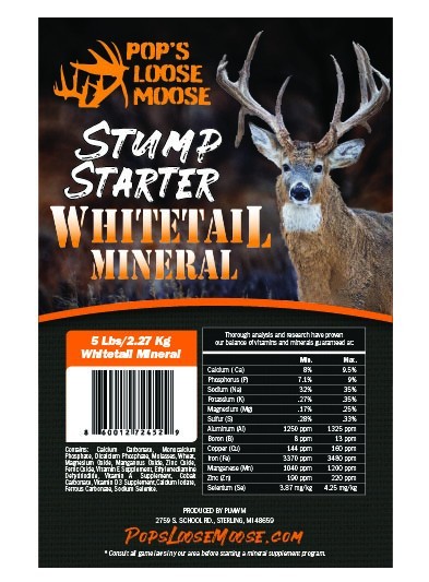 Pop's Loose Moose Whitetail Deer Mineral Stump Starter 5lb