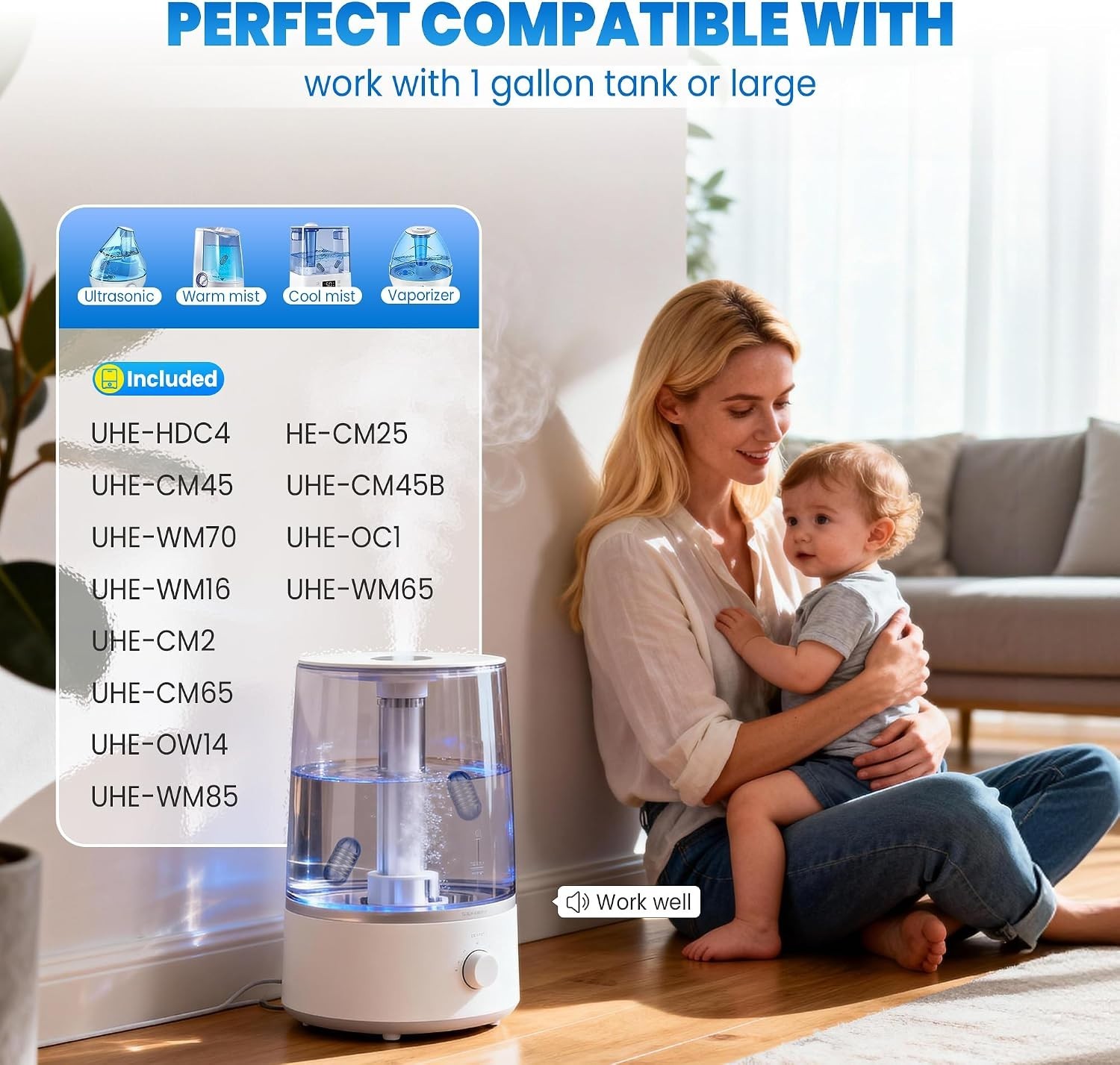 Effortless Air Quality: 12-Pack Cartridges for Humidifiers – No More White Dust