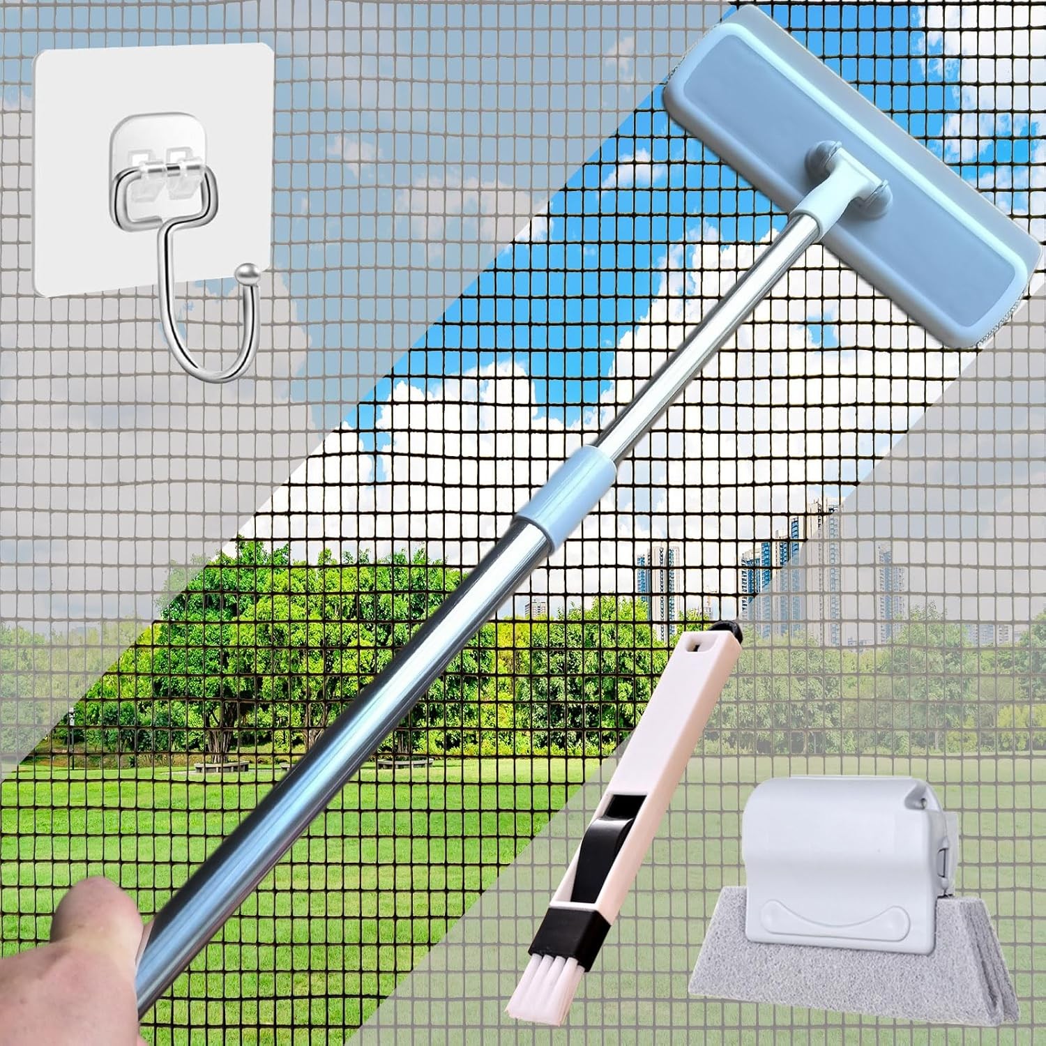 Window Screen Cleaner Tool Window Screen Cleaning Brush in Window Cleaning Kit