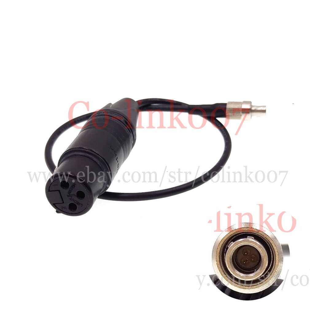 Sennheiser SK2000 Zaxcom Wisycom Audio Input Cable,FVB 00 3Pin Male to XLR 3Pin