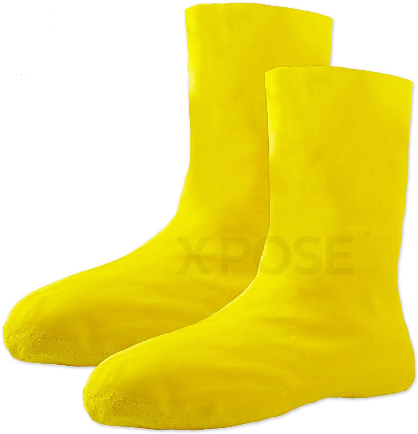 Yellow Hazmat Boot and Shoe Covers For Hazardous Materials- Size XL