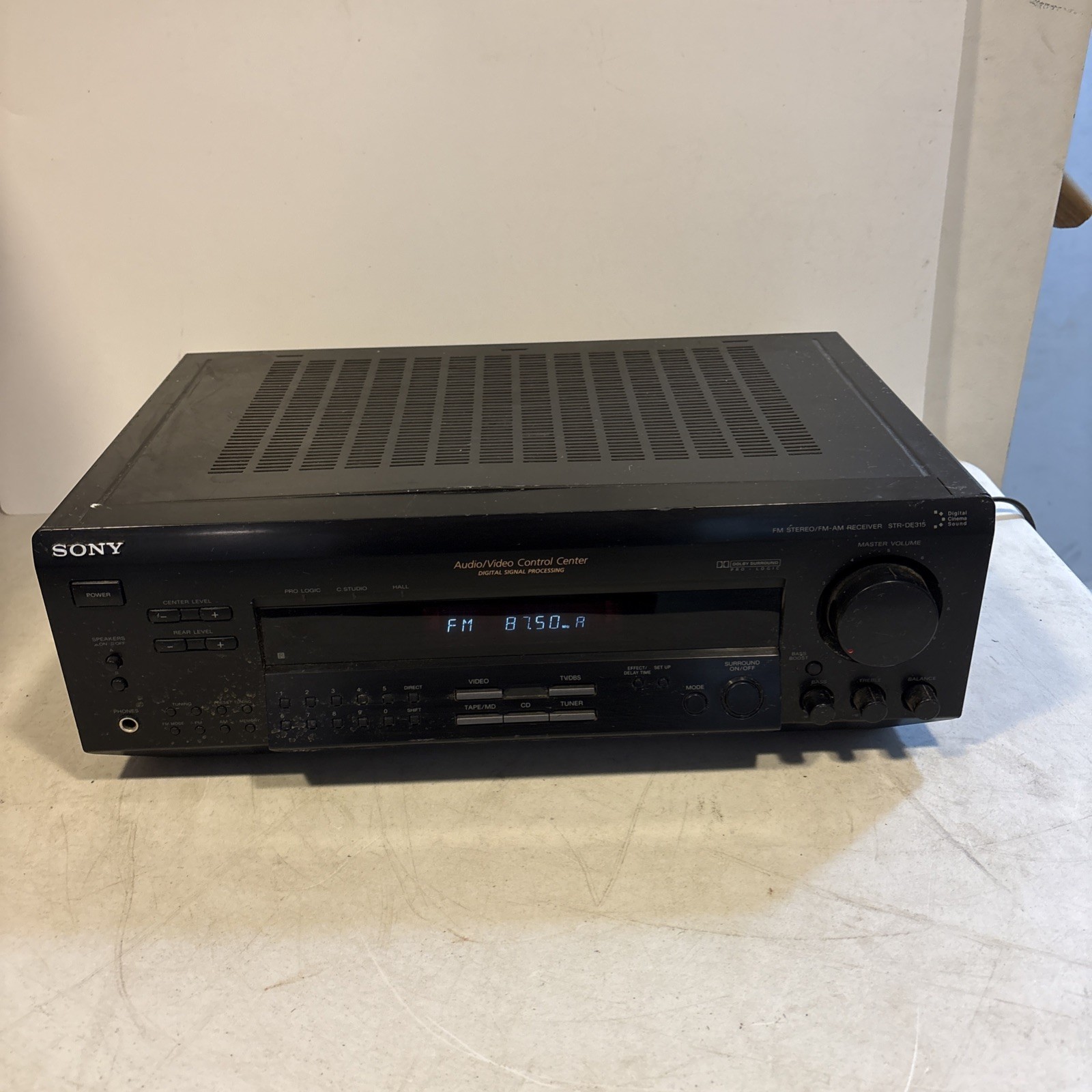 Sony STR-DE315 5 Channel Surround Sound AM FM Stereo Receiver System - TESTED!