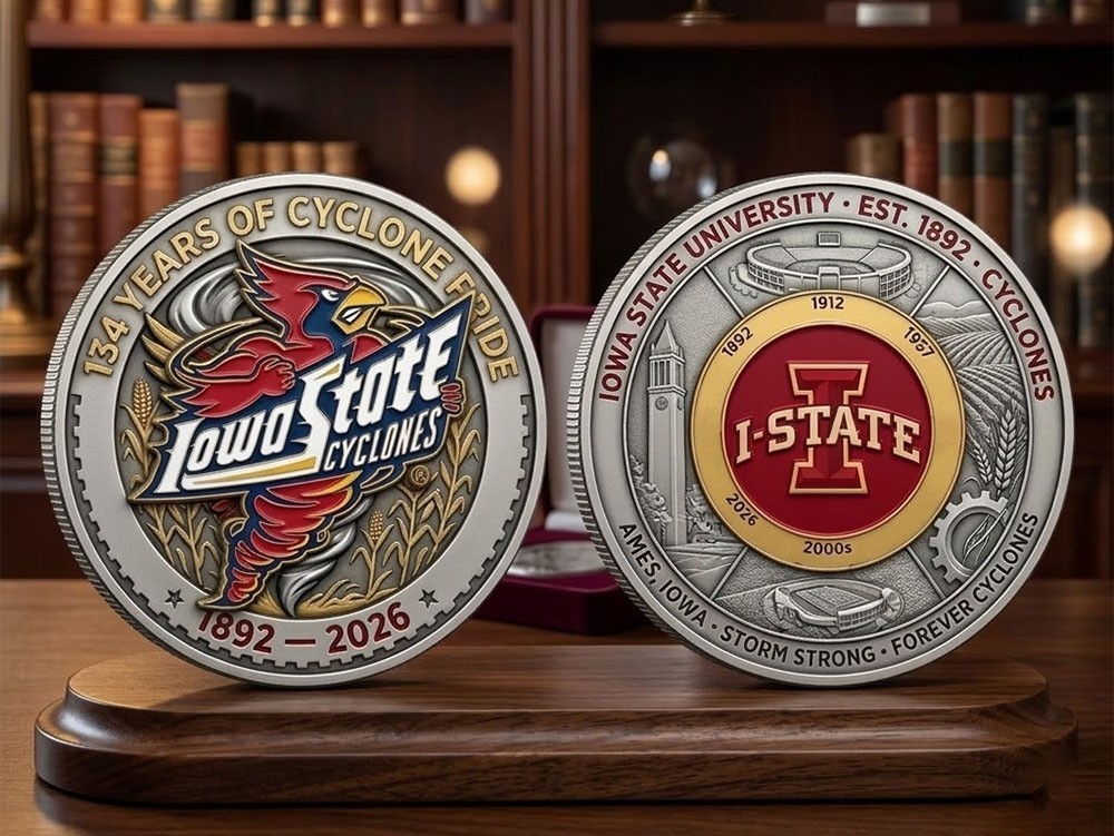 Hot Iowa State University Cyclones 134Th Anniversary Coin Gift For Fans  QQ38