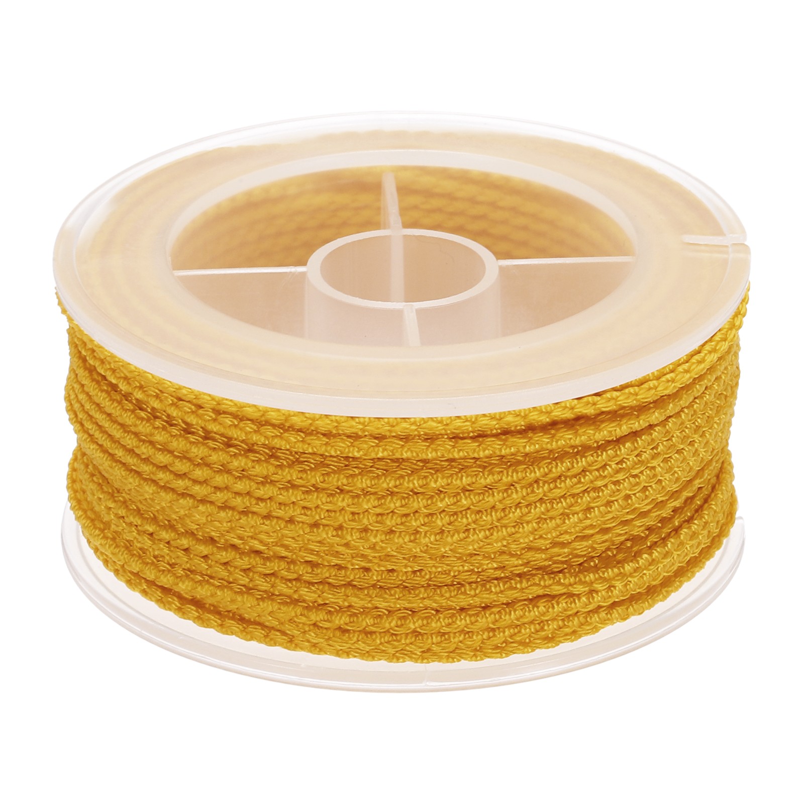 Nylon Thread Twine Beading Cord, 52ft Bracelets String Cord Rope, Gold Yellow