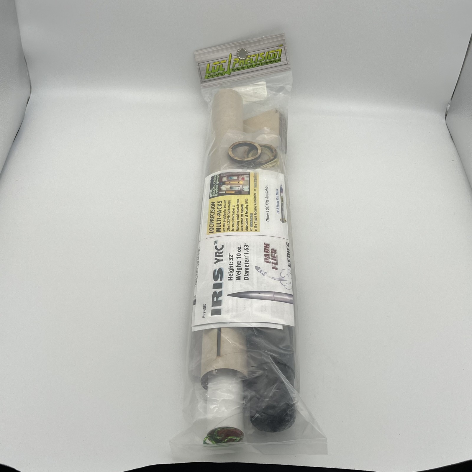 LOC Precision IRIS Intermediate Flying Model Rocket Kit 1.63" IRIS PFY-IRIS
