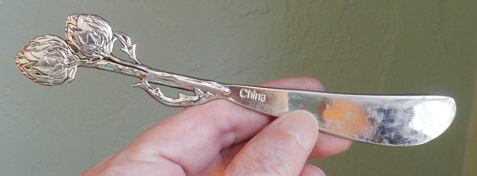 Set of Two Decorative Cheese Knives