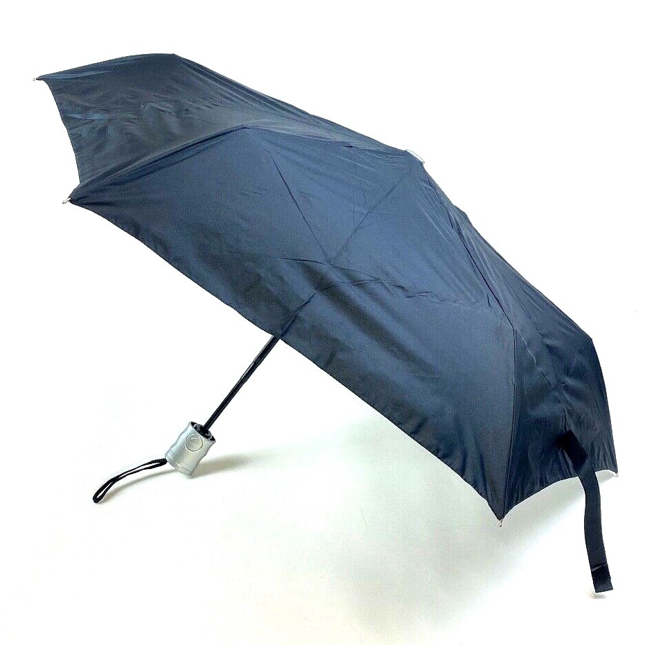 Shaper Image Compact Flat Travel Umbrella Auto Open Close UV Lining