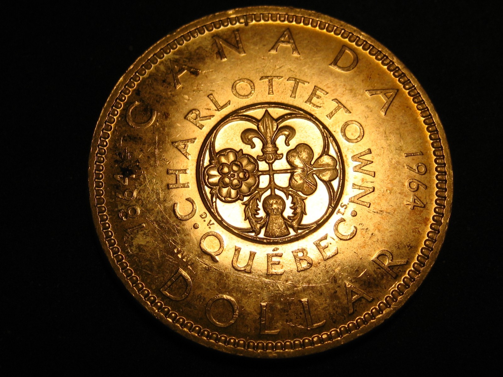 1964 80% Silver Canadian Dollar Uncirculated Some Toning #3