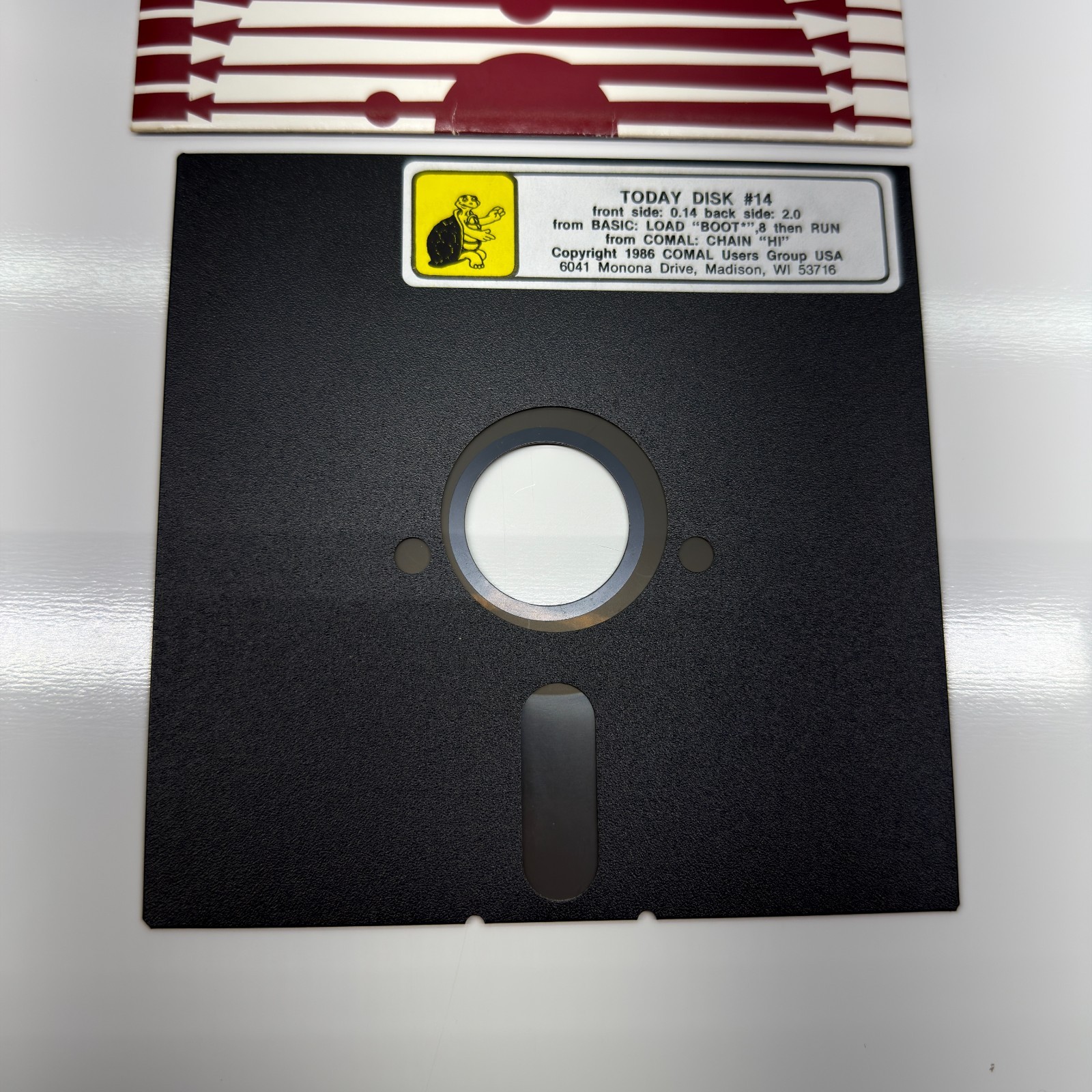 Vtg Commodore 64 Cartridge Today Disk #14 1984 Software 5.25” Floppy Glen Day