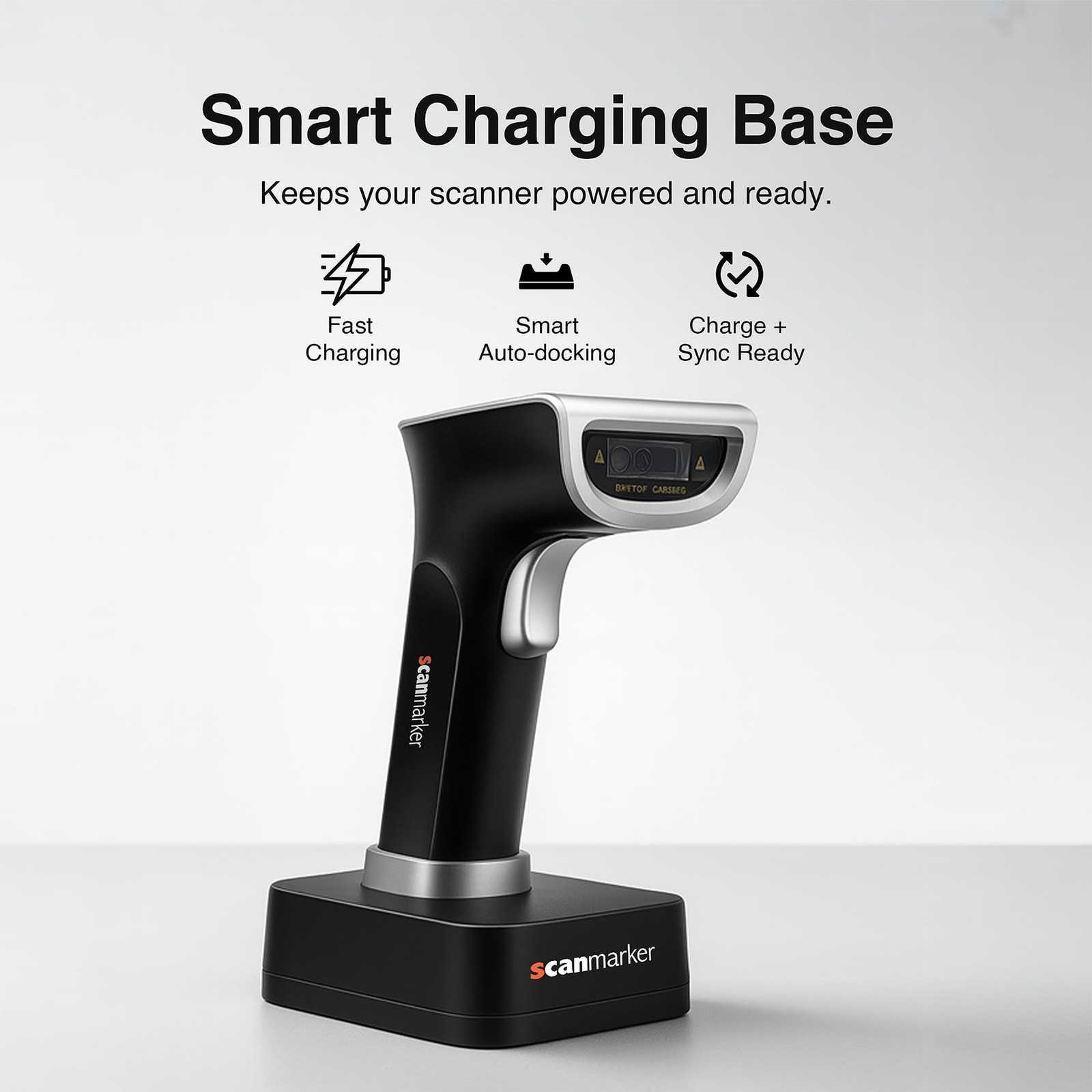 Scanmarker 1D/2D Barcode Scanner Wireless – Boost Speed & Accuracy with...