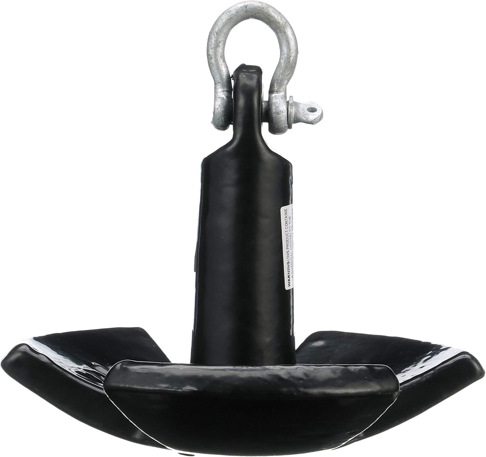 River Anchor Black Vinyl Coated Cast Iron 12 Lb Marine Anchorage Durable