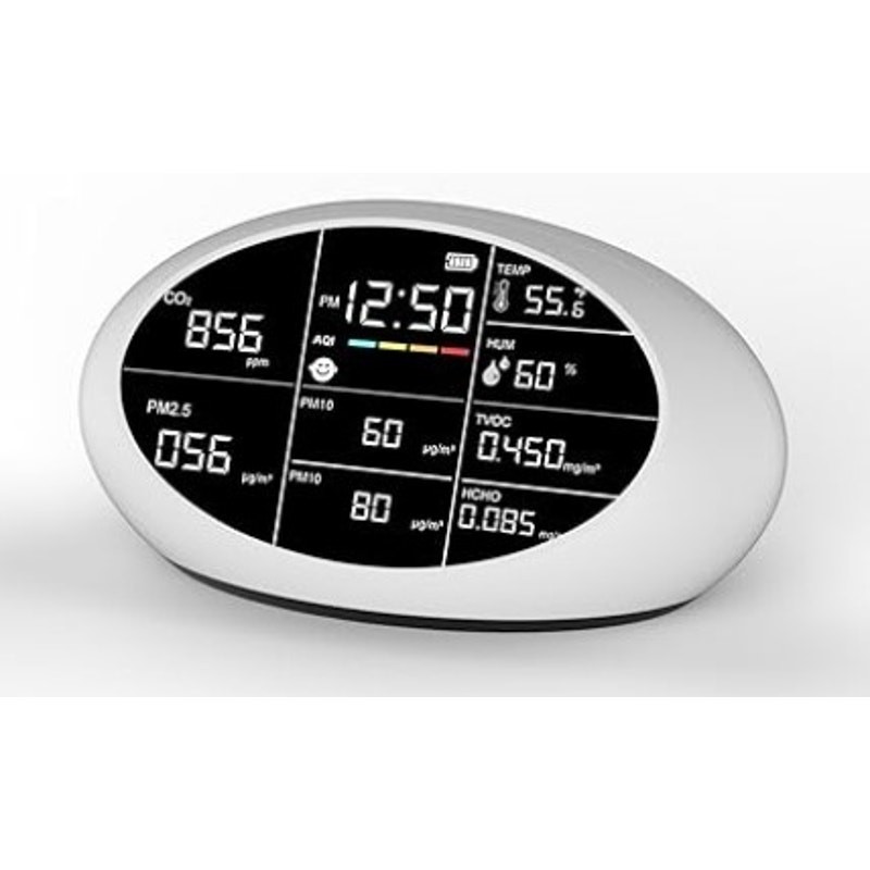 Indoor Air Quality Monitor 11-in-1 PM2.5, CO₂, HCHO, TVOC, Temp & Humidity