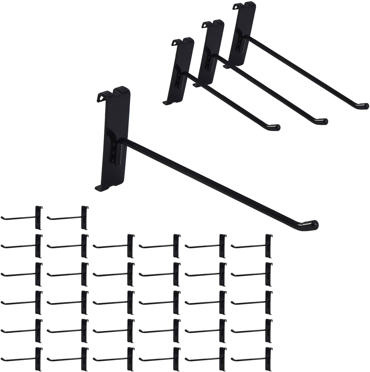 Gridwall Hooks 6 Inch, 32PC Display Hooks for Grid Wall, Heavy Duty Gridwall ...