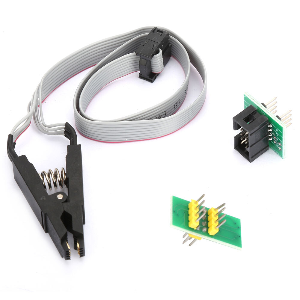 SOIC8 SOP8 Flash Chip IC Test Clip Programming Socket Adapter Board Cable CAD