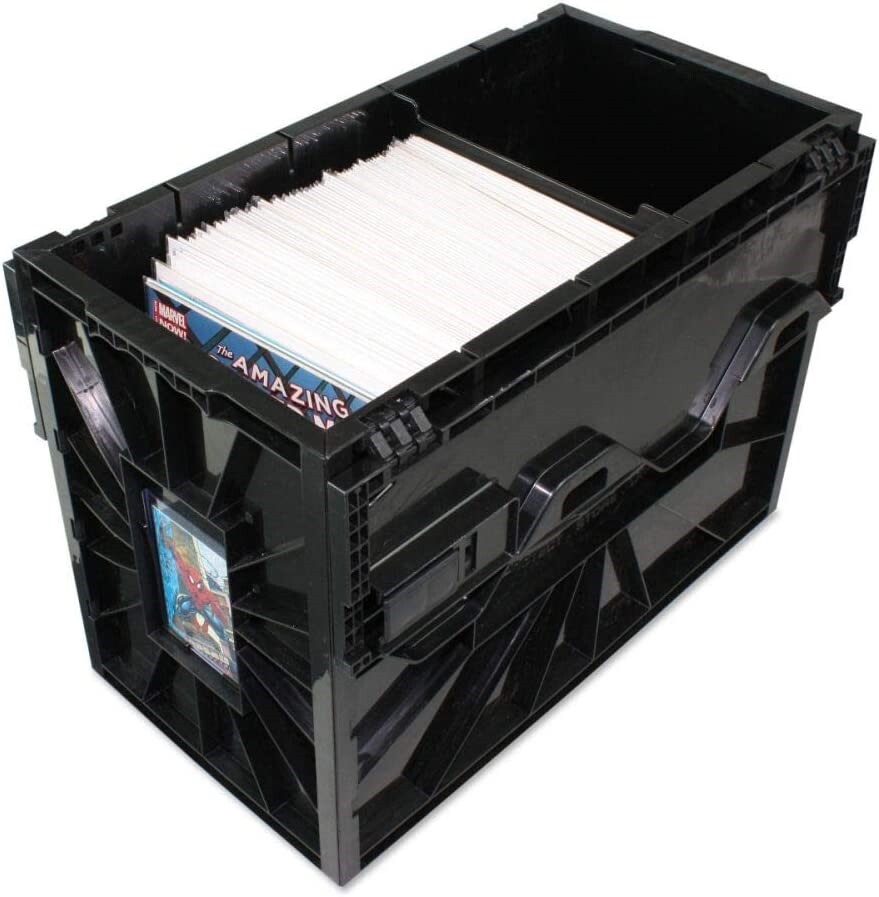 5 BCW Short Comic Book Storage Box Bin Plastic Heavy Duty Stackable Durable Safe