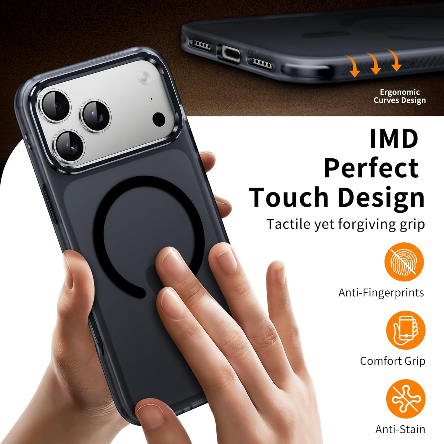 Magnetic & Shockproof for Iphone 17 Pro Max Case,Compatible with Magsafe Soft To