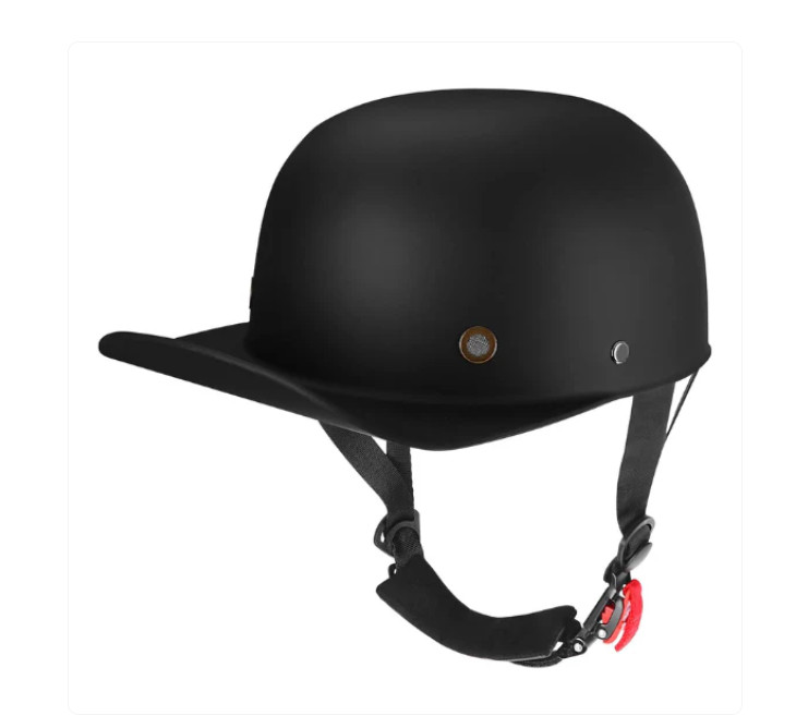 Baseball Style Cap Retro Motorcycle Helmet Unisex-Adult - DOT Approved
