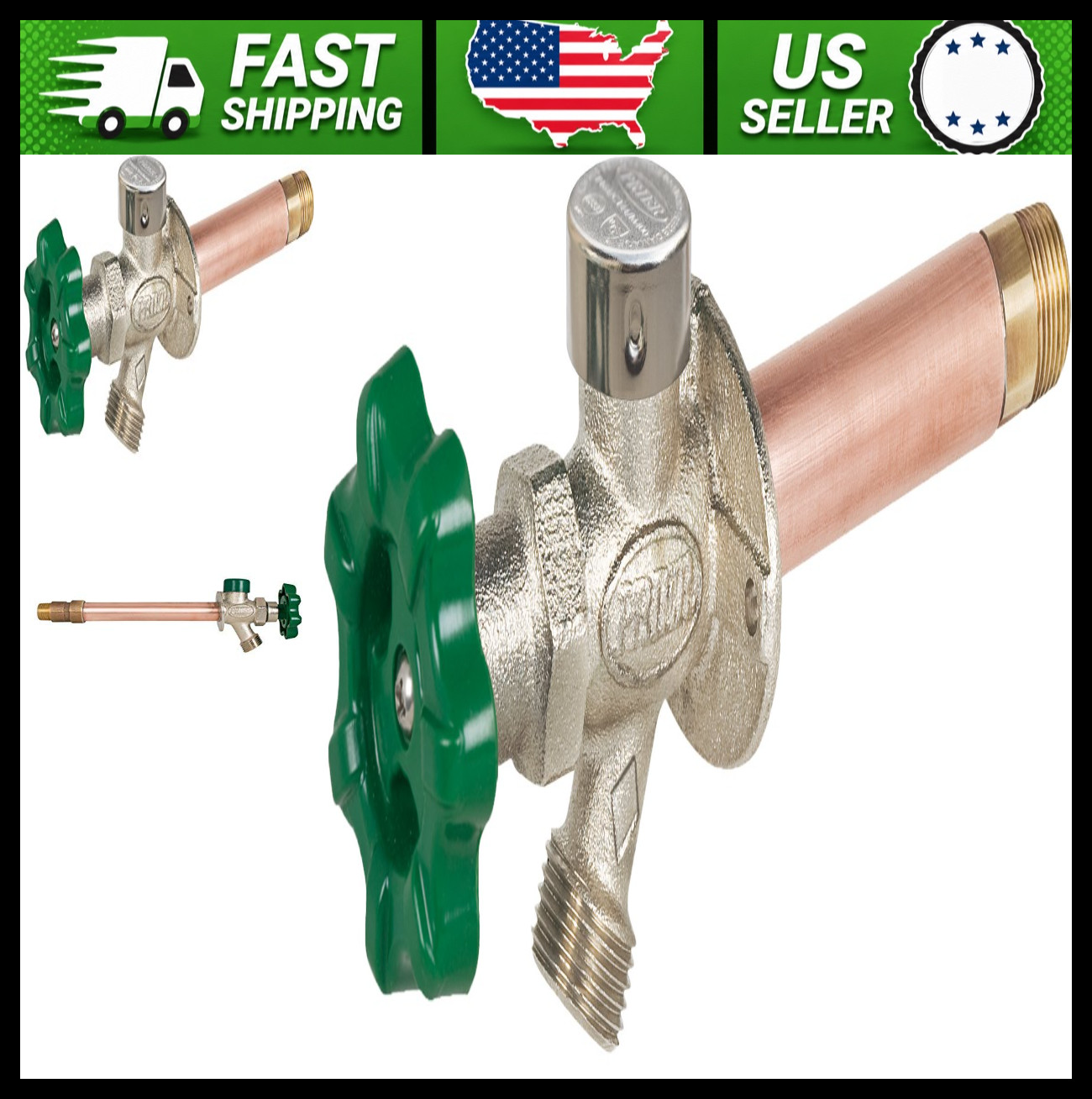 Prier Quarter-Turn Frost Free Anti-Siphon Outdoor Hydrant 12-Inch