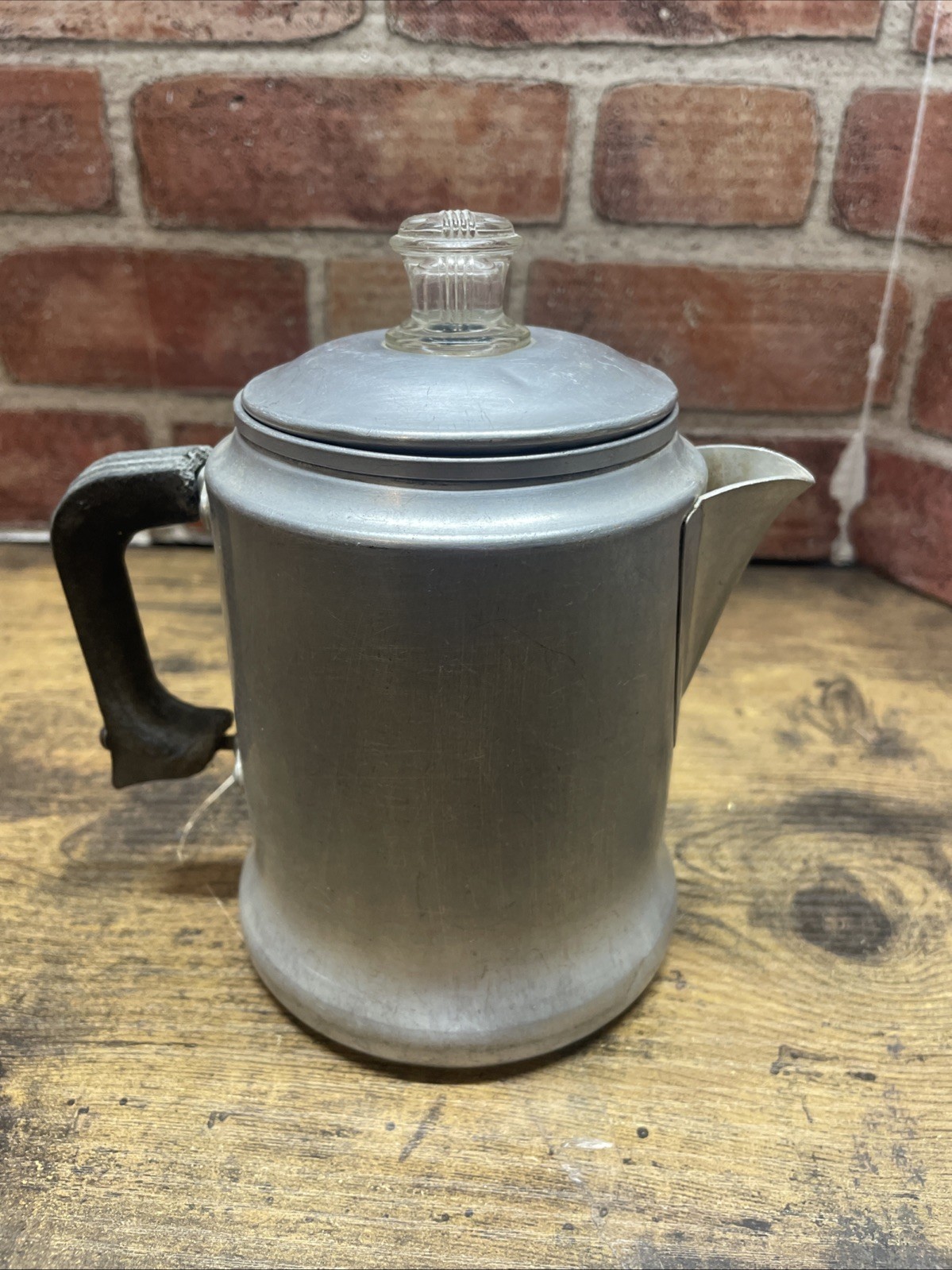 Vintage Comet 8 Cup Aluminum Percolator Coffee Pot Made In USA 1960s VTG