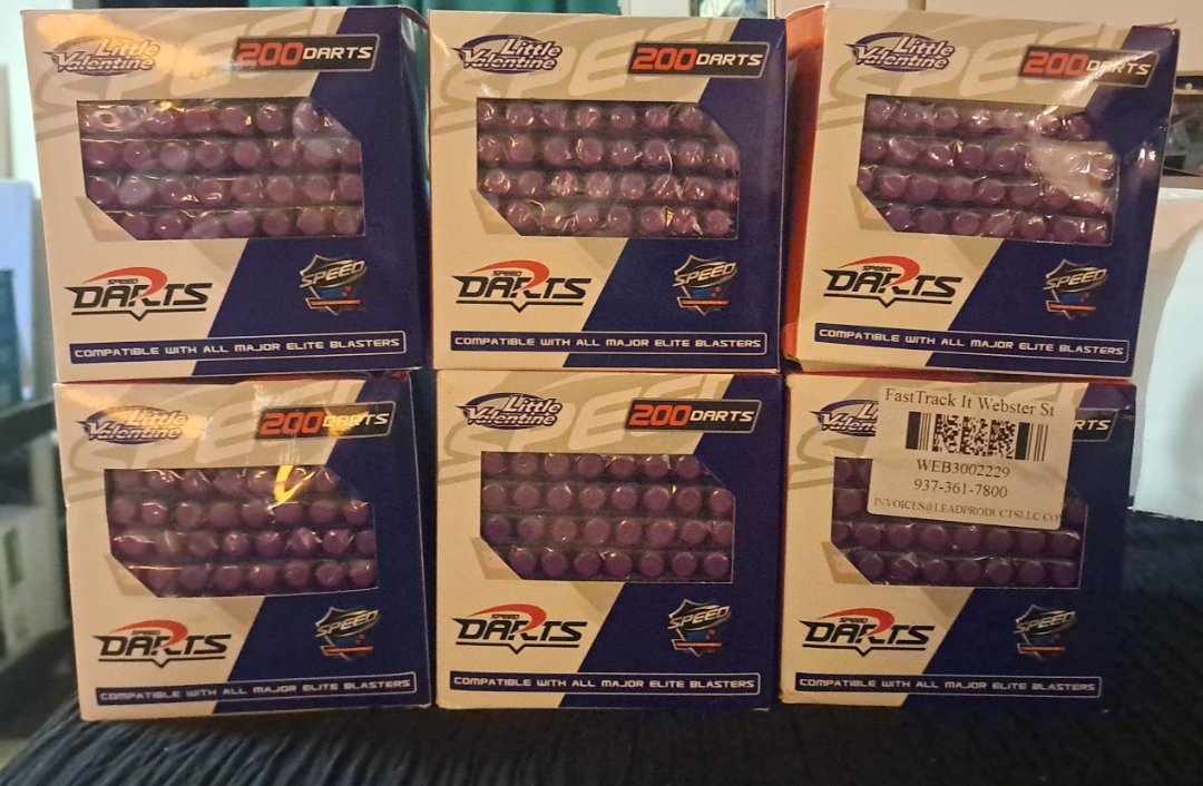 Little Valentine Speed Darts 200 Pcs Lot of 6
