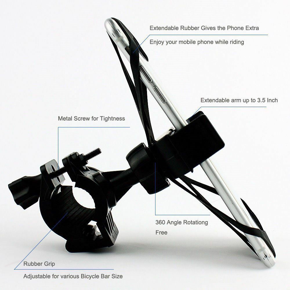 Universal Adjustable CELL PHONE HOLDER Motorcycle Bike Bicycle Handlebar Mount 2