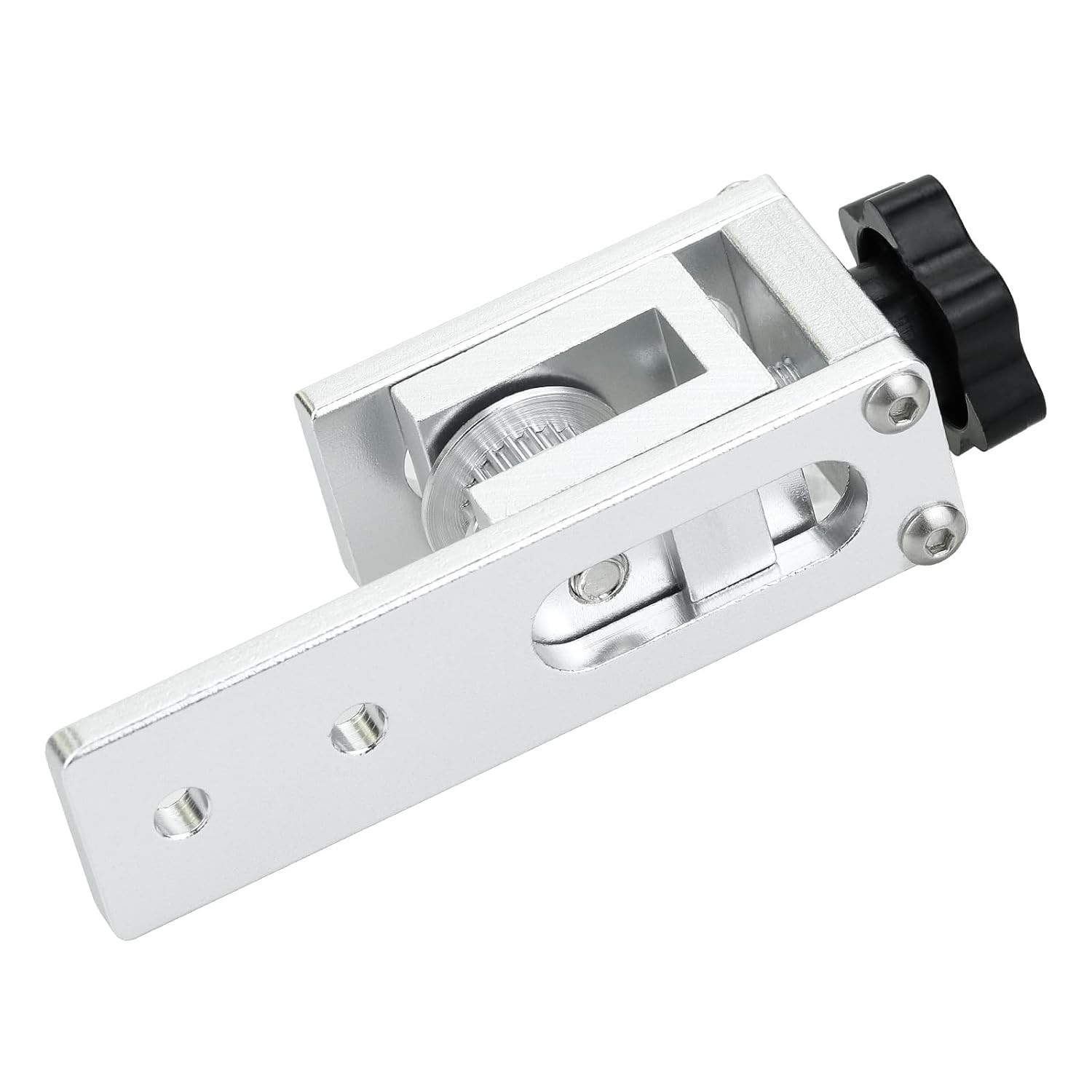 Durable Adjustable Belt Tensioner for Ender 3 and CR-10 - Anodized Silver Finish