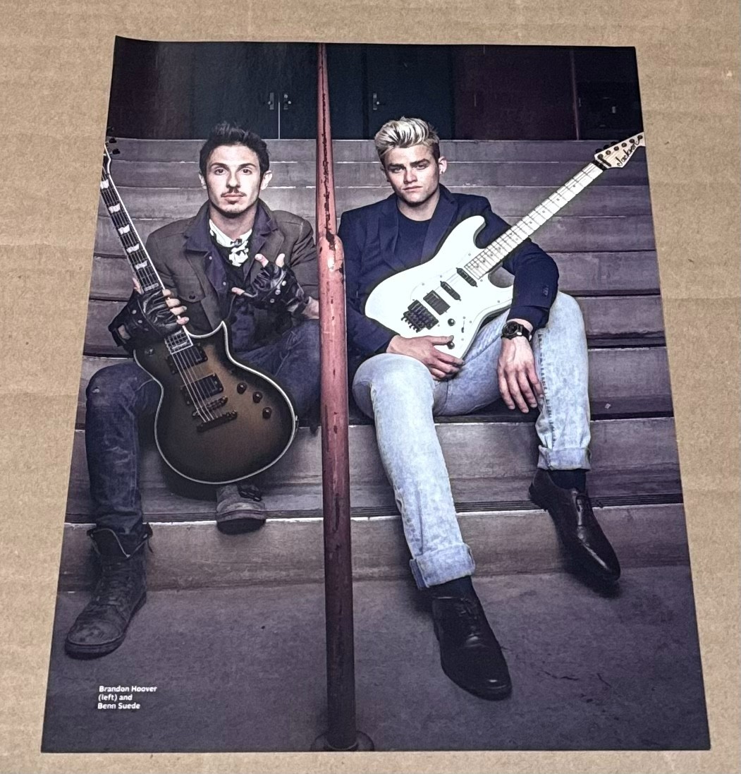 Brandon Hoover & Benn Suede of Crown the Empire - Music Print Ad Photo - 2014