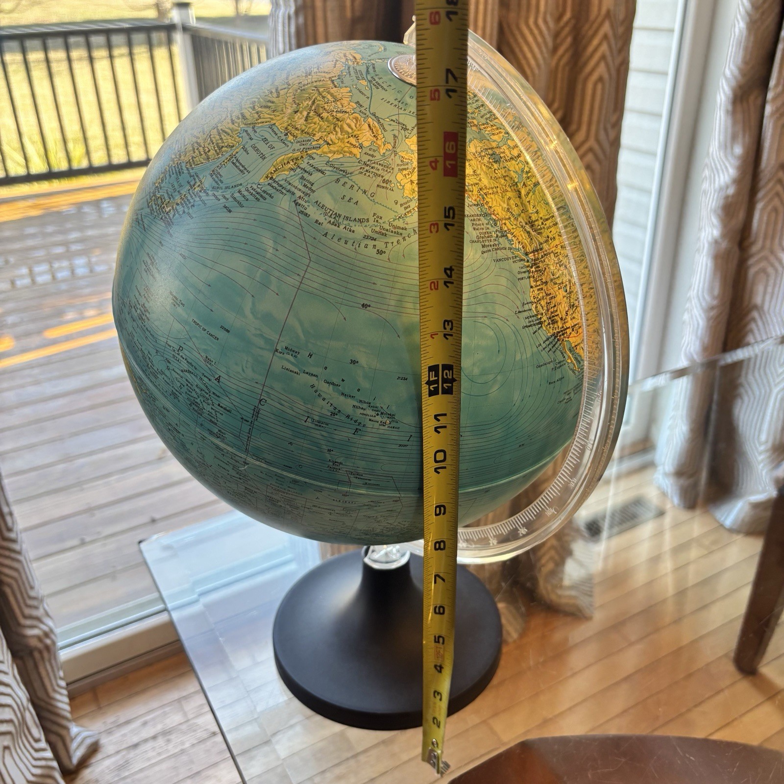 Underwriters Laboratories Desktop Globe 17” Tall FLAW